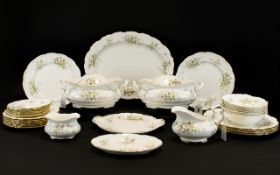 Royal Albert Bone China ( 25 ) Piece Part Dinner Service ' Haworth ' Pattern. c1982.