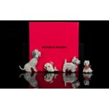 Butler And Wilson Four Crystal Set Statement Brooches Each in the form of animals to include seated