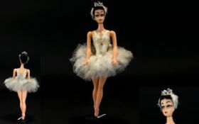 Barbie Doll - Odette Ballerina Rare and Early Figure on Pronged Stand. Date 1959 - 1960.