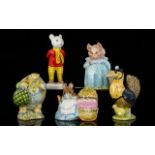 Beswick Beatrix Potter Hand Painted Figures ( 5 ) Five In Total. Comprises 1/ Mr.