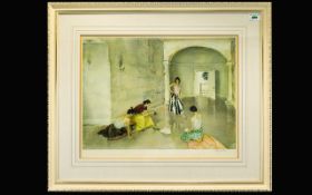 William Russell Flint 1880 - 1969 Pencil Signed by The Artist Ltd Edition Colour Lithograph Print -