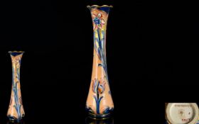 James Macintyre Slim line Tube lined Florian Alhambra Vase,