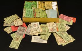 Railway Interest - Ephemera. Box Of Railway Tickets. G.W.R, L.N.E.R, L.M.S.R, S.R.