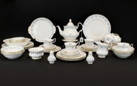 Royal Albert Bone China 'Memory Lane' Comprising Teapot, Teapot Stand, Milk Jug, Sugar Bowl,