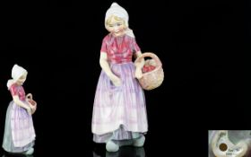 Royal Doulton Hand Painted and Early Figure ' Annette ' Style One. HN1550. Designer L. Harradine.