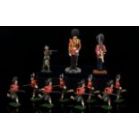 Eight Vintage Led 'Britains' Soldiers from the Argyle and Sutherland Highlanders.