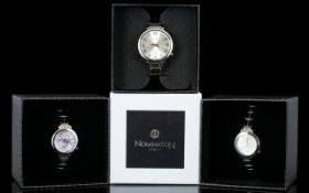 Nomination - Ladies Stylish Stainless Steel Quartz Movement Wrist Watches ( 3 ) Three In Total.