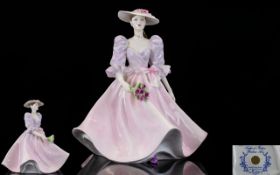 Coalport Hand Painted Porcelain Figurine ' Ladies of Fashion ' Barbara Ann,