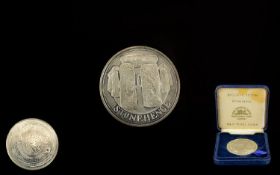 Silver Medallion 'The Tower Mint. Exclusive Edition Stonehenge, Solid Nickel Silver.