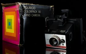 Polaroid Colour pack 80 Land Camera with Original Box. Good Condition In All Aspects.