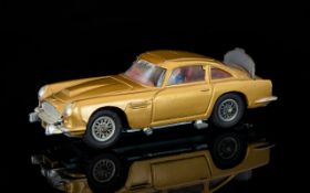 Corgi Toys James Bond 007 Diecast Model - Gold Colour Version Aston Martin DB5,