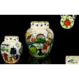 Moorcroft - Ltd and Numbered Edition Contemporary Lidded Tube lined Lidded Ginger Jar,
