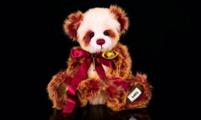 Charlie Bears QVC Exclusive Christmas Panda Bear - Date 2012 ' Sugarplum ' CB121331.