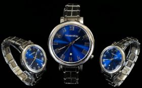 Nomination Ladies Classic Blue Paris Sunray Dial Watch. 076010 / 005. Features Silver Stainless