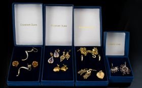 Elizabeth Duke Collection 9ct Gold Jewellery. All In Excellent Condition.