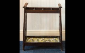 Late 19th Century Umbrella Stand. Rectangular form, complete with original tin drip tray to bottom.