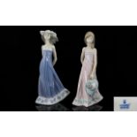 Lladro Porcelain Figurines ( 2 ) In Total. Comprises 1/ Susan, Model 5644. 8.