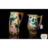 Burleigh Ware Burgess and Leigh Hand Painted Jug - The Underside of Jug Reads - The Runaway