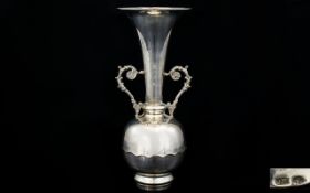 Antique Period Small Middle Eastern Style Solid Handle Vase of Excellent Proportions.