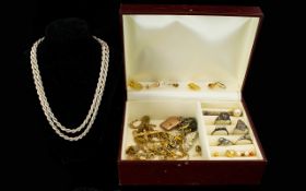 A Collection of Assorted Jewellery - Some Silver & Some Gold.