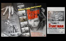 Cinema Interest - Peter O'Toole Original 1980 Large Sheet Poster (Quad) For The Film 'The Stuntman'