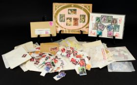 An Assortment of Stamps, Mixed foreign stamps and some low value British.
