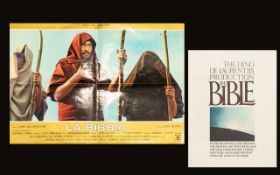 Cinema Interest - Peter O'Toole Original 1966 Small Spanish Version Sheet Poster 'The Bible',