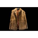 A Vintage Mink Evening Jacket Ladies short jacket circa 1960's in golden brown mink with hook and