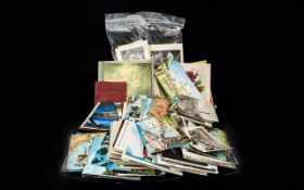 A Mixed Collection Of Postcards Small box containing mixed themes to include illustrated, football,