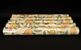 Sanderson Morris & Co. Washable Wallpaper Compendium II Fruit 210426 - Five Rolls.