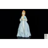 Royal Worcester Hand Painted Figurine ' Sweet Anne ' 3630. Modeller Freda Doughty. Issued 1957 -