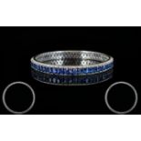 Sapphire Full Circle Bangle, 22cts of ov