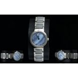 Bering - Ladies Steel and Ceramic Watch.