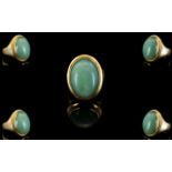 18ct Gold Single Stone Chalcedony Set Dr