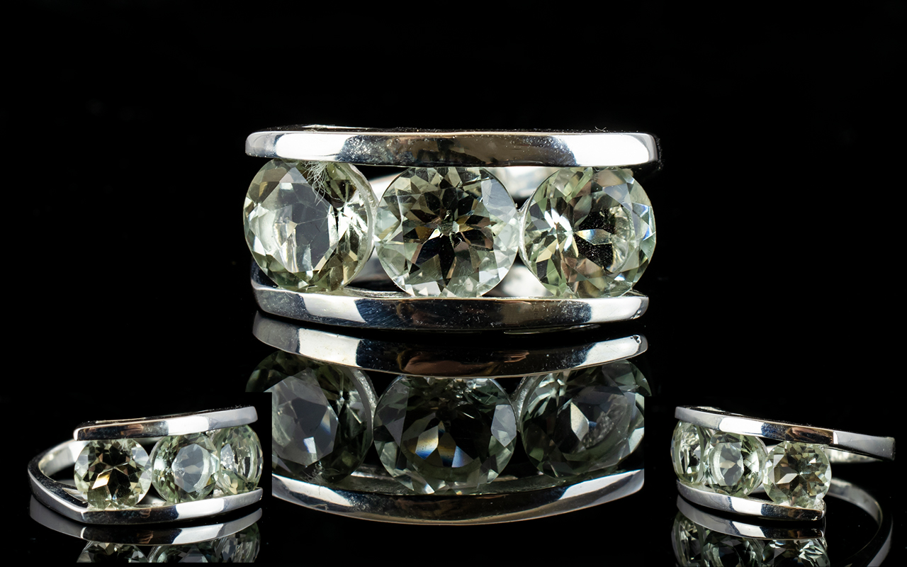 Brazilian Green Amethyst Contemporary Th