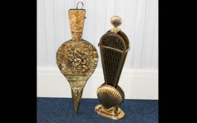 Brass Fire Bellows. Reproduction bellows