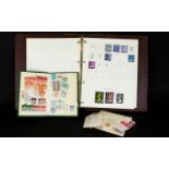 Stamp Album GB only plus a small stock b