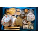 Box of Assorted Decorative Ceramics, Gla
