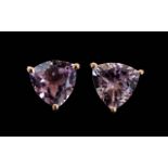 Rose de France Pair of Trillion Stud Ear