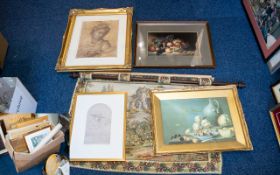 A Collection of Assorted Framed Prints a