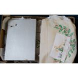 Box of Assorted Linen Large box of items