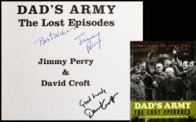 Autograph Interest - Dads Army Autographs Of Creators Jimmy Perry And David Croft In 'Lost