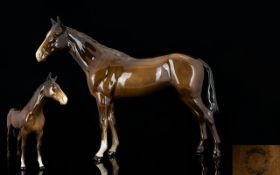 Beswick Horse Figure - Bois Roussel - 2nd Version Race Horse. Model No 701, Issued 1947 - 1989.