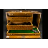 Early 20th Century Oak Cased Specimen/Watchmakers Cabinet Comprising five graduating drawers,