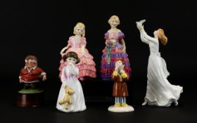 A Collection of Figurines comprising Royal Doulton 'Thinking of You' HN3124,