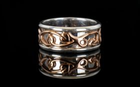 Clogau 9ct Welsh Gold And Sterling Silver Filigree Tree Of Life Ring In brand new, unworn condition,