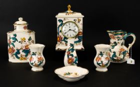 Masons Hand Painted Small Selection of Ceramics 'Java' design comprising jug, bud vase,