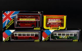 Diecast Model Cars Interest - Corgi And Solido. Four In Total, To Include (1) Solido Bus Renault