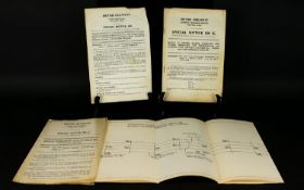 Railway Interest. Original Re Signalling Notices - Grange Junction to Norton Bridge and Colwich Re