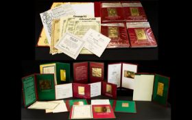 Heirloom Investments An Extensive Collection Of 23 Karat Gold Stamps 'The Kings And Queens Of